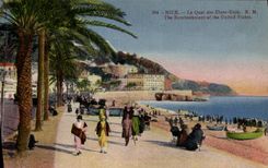 CPA Nice Le Quai Des Etats Unis