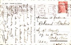 CPM Nice Cascade Du Chateau