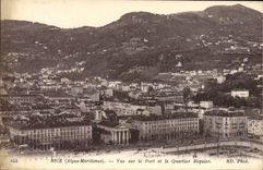 CPA Nice Vue Sur Le Port Et Le Quartier Riquier