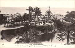 CPA Nice La Grotte Du Jardin Public Vue prise de l'Hotel de France 
