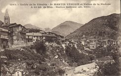 VINTAGE POSTCARD Valley Of Vesubie St Martin Vesubie And Vallon Of the Madonna Of Nice