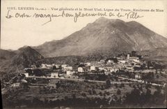 VINTAGE POSTCARD Levens View And the Mount Vial Line Of the Tram Surroundings Of Nice