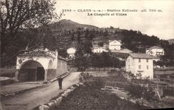 VINTAGE POSTCARD Clans Estival Station La Chapelle And Villas