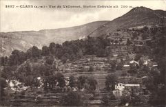 VINTAGE POSTCARD Clans Seen Of Vallonnet Estival Station