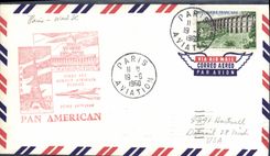 Letter France 1st flight Side American 19 6 1960