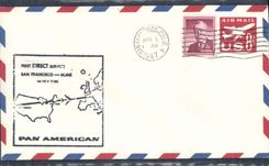 Letter 1st Flight the United States San Francisco Rome 1 4 1967