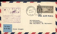Letter the United States 1st flight Brownsville San Lorenzo 5 1 1930