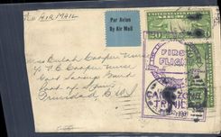 Lettre Etats Unis 1st Flight USA to Trinidad 12 2 1931