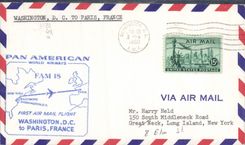 Lettre Etats Unis 1st Flight Baltimore Paris 18 6 1960 FAM 18