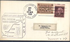 Letter the United States San Francisco to Sydney 24 1 1956
