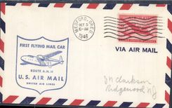 Letter the United States AM11 Medford to Ridgwood NJ 3 10 1946