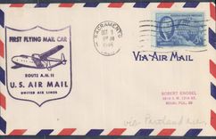 Lettre Etats Unis AM11 Sacramento to Miami FL 3 10 1946