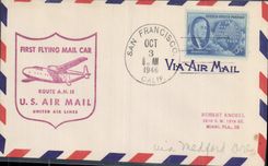 Letter the United States AM11 San Francisco to Miami FL 3 10 1946