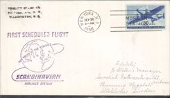 Letter the United States Scandinavian Airlines to Stockholm 26 9 1946