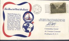 Letter the Washington United States 4 10 1945 First weekly around the world service