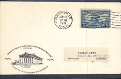 Lettre Etats Unis 1st Flight Nashville Sebastopol 15 6 1931