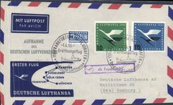 Lettre Allemagne Frankfurt Hamburg Munchen 1 4 55