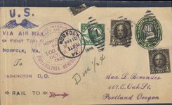 Letter the United States Norfolk Philadelphia 10 10 1926