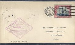 Lettre Etats Unis 1st Flight Cleveland Louisville 1 8 1928