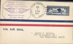 Lettre Etats Unis Chicago San Fransisco 1 7 1927