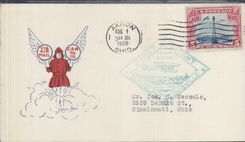 Letter the United States Akron Ohio to Cincinnati Cleveland Lousiville 1 8 1928