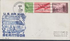 Letter the United States Colonial Airlines Washington Bermuda shorts