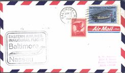 Letter the United States Eastern Airlines Baltimore Nassaut 22 6 1968