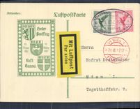 Letter Flight Germany Wien 21 3 1927