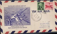 Letter the United States Cleveland Hopkins Airport 28 4 1956