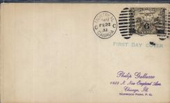Lettre Canada FDC 22 2 1932