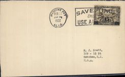 Lettre Canada FDC 22 2 1932