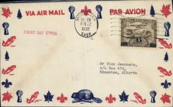 Lettre Canada FDC 22 2 1932