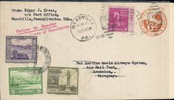 Lettre Etats Unis Flight to Paraguay 1 11 1946