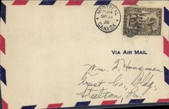 Lettre Canada FDC Montreal 21 2 1932