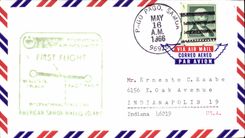 Lettre Etats Unis 1st Flight Pago Pago Wallis 16 5 1966
