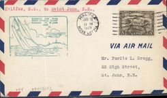 Letter Canada 1st Flight Halifac to Saint John 28 1 1929