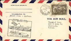 Letter Canada 1st Holy Flight John Quebec 9 12 1929