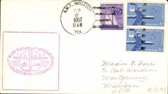 Letter the United States 1st Flight KLM Houston Amsterdam 6 9 1957