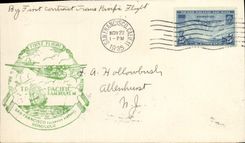 Lettre Etats Unis 1st Flight San Francisco Honolulu 22 11 1935