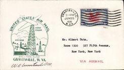 Letter the United States 1st Grantsville flight 26 6 39