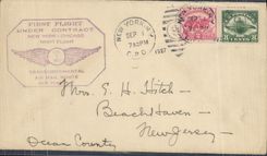 Lettre Etats Unis 1st Flight New Yokr Chicago 1 9 1927