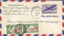Letter the United States Flight Strait to Jamaica 1 11 1946