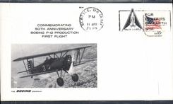 Lettre Etats Unis Boeing P12 First Flight Boeing 11 4 1979