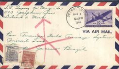 Letter the United States Flight Strait to Brazil 1 11 1946