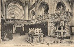 CPA Bourg Eglise de Brou Le choeur