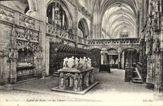 CPA Bourg Eglise de Brou Le choeur