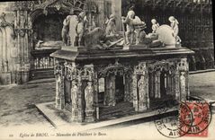 CPA Bourg Eglise de Brou Mausolee de Philibert le Beau 