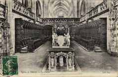 VINTAGE POSTCARD Borough Church of Husks El chorus