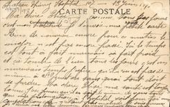 VINTAGE POSTCARD Castle Thierry Quay of the Bathers