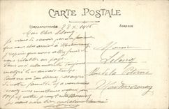 VINTAGE POSTCARD Castle Thierry Old explosives magazine Fleshflies and old guns find on the castle